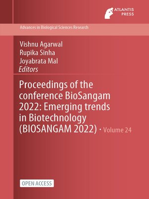 cover image of Proceedings of the Conference BioSangam 2022